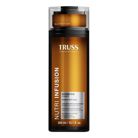TRUSS Nutri Infusion Haarshampoo für Frauen - Reinigendes Shampoo für trockenes, geschädigtes Haar - Stellt das natürliche Feuchtigkeitsgleichgewicht mit Myrica-Fruchtwachs und Wunderölen wieder her (300 ml)