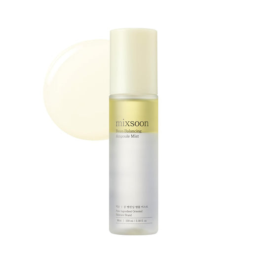 mixsoon Bean Balancing Ampoule Mist – Hyaluronsäure, feuchtigkeitsspendendes Gesichtsspray, beruhigend, Ölbalance für strahlende Haut 100 ml