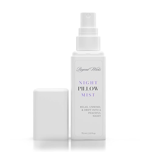 Kissenspray – Lavendel Kamille Schlafspray mit ätherischen Ölen – Entspannender Aromatherapie-Nebel für Kissen, Bettwäsche und Textilien – Nachtkissennebel – 75 ml (2,5 fl oz) von Beyond Wicks