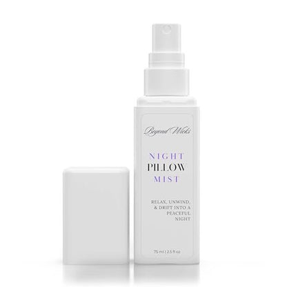 Kissenspray – Lavendel Kamille Schlafspray mit ätherischen Ölen – Entspannender Aromatherapie-Nebel für Kissen, Bettwäsche und Textilien – Nachtkissennebel – 75 ml (2,5 fl oz) von Beyond Wicks