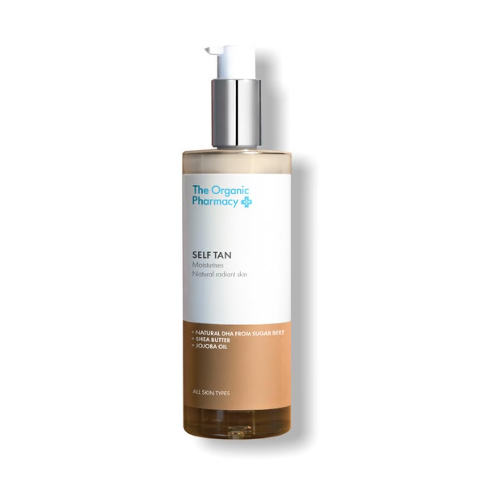 The Organic Pharmacy Selbstbräunungslotion – pflanzliches DHA, feuchtigkeitsspendend mit Sheabutter und Jojobaöl, 100 ml