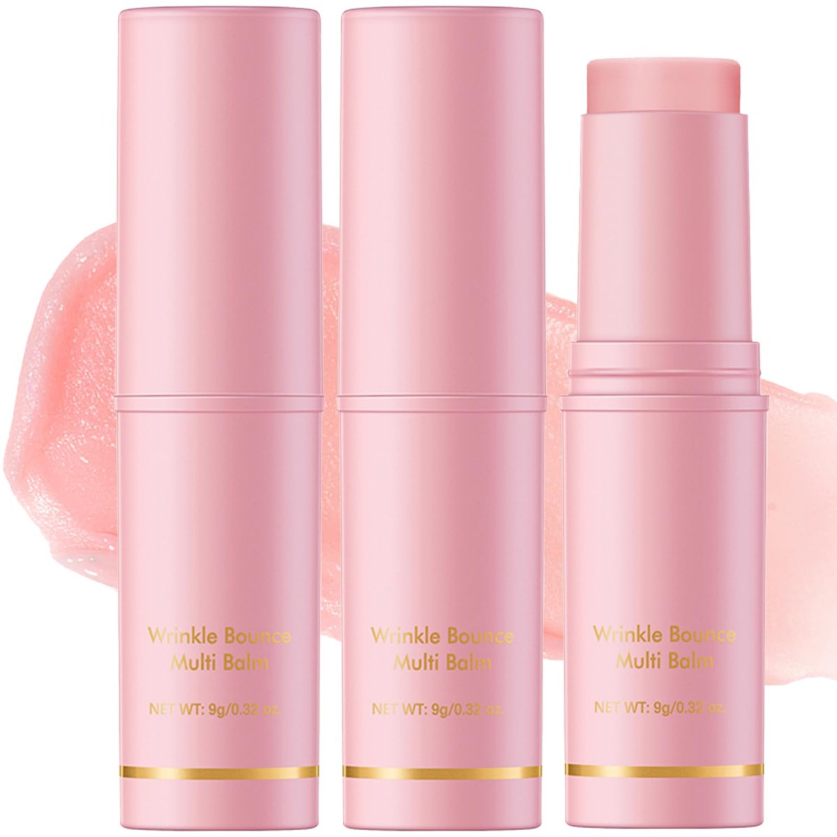 Skynest 2er-Pack Faltenreparatur-Feuchtigkeits-Balsam-Stick, Anti-Falten-Gesichts-Augen-Körper-Feuchtigkeitscreme, Kollagen-Feuchtigkeits-Balsam-Stick für trockene Haut