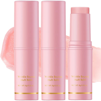 Skynest 2er-Pack Faltenreparatur-Feuchtigkeits-Balsam-Stick, Anti-Falten-Gesichts-Augen-Körper-Feuchtigkeitscreme, Kollagen-Feuchtigkeits-Balsam-Stick für trockene Haut