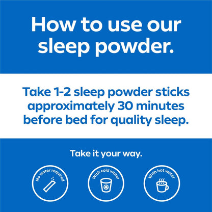 Dream Water Sleep Pulver – Zuckerfrei, Glutenfrei, Natürliche Aromen; Mischung aus 3 Inhaltsstoffen, GABA, 5mg Melatonin, 5-HTP; Snoozeberry-Geschmack, 10er-Pack
