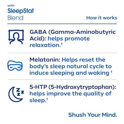 Dream Water Sleep Pulver – Zuckerfrei, Glutenfrei, Natürliche Aromen; Mischung aus 3 Inhaltsstoffen, GABA, 5mg Melatonin, 5-HTP; Snoozeberry-Geschmack, 10er-Pack