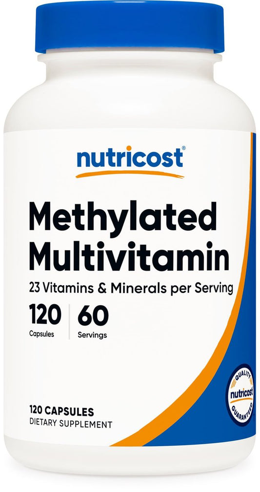 Nutricost Methylierte Multivitamin Kapseln – 120 Kapseln, 60 Portionen, 23 Vitamine & Mineralien pro Portion