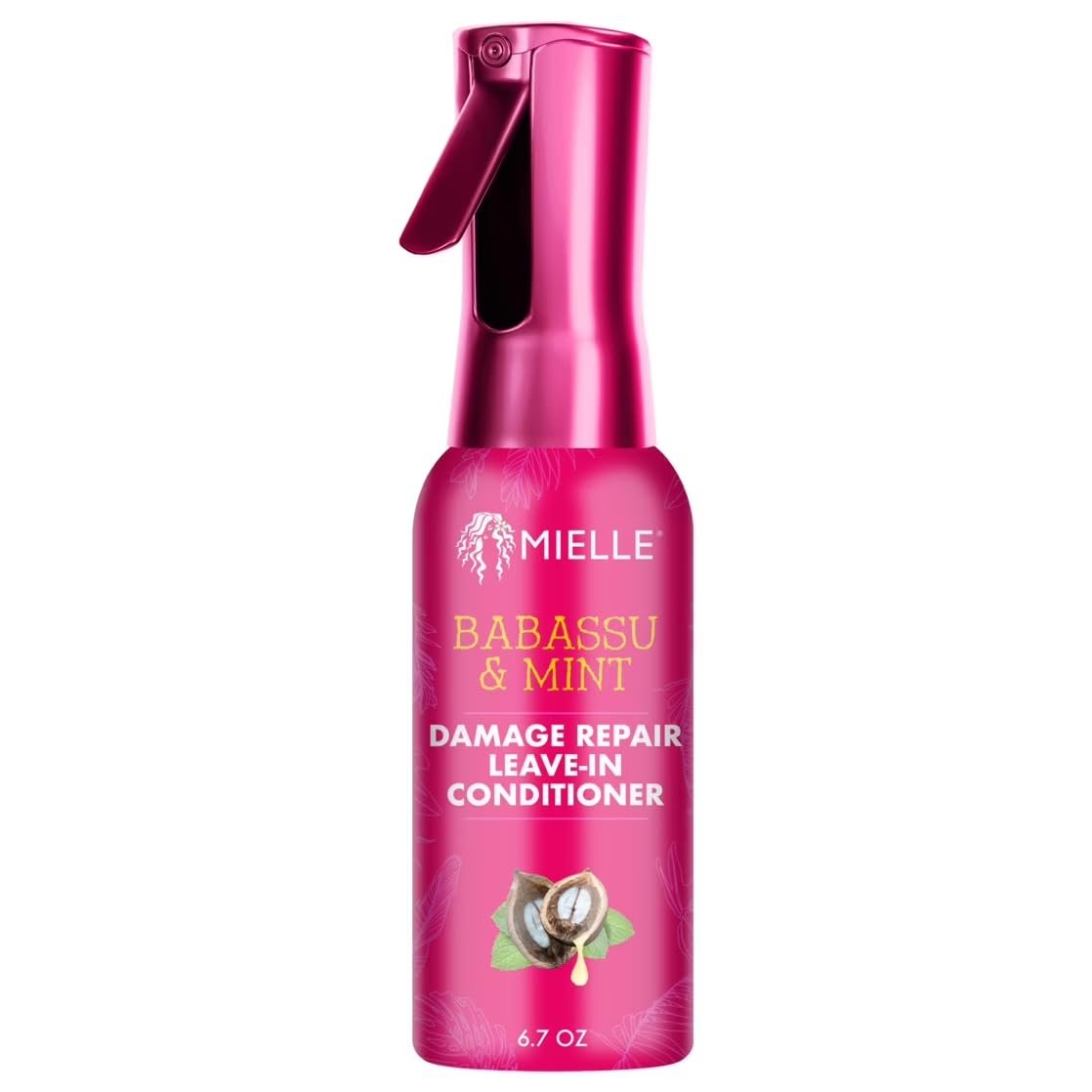 Mielle Organics Babassu & Mint Damage Repair Leave-In Conditioner für schadensfreies Styling, 6,7 Unzen