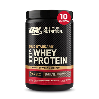 Optimum Nutrition Gold Standard 100% Whey Proteinpulver, Doppelt reichhaltige Schokolade, 0,68 Pfund (1er-Pack)