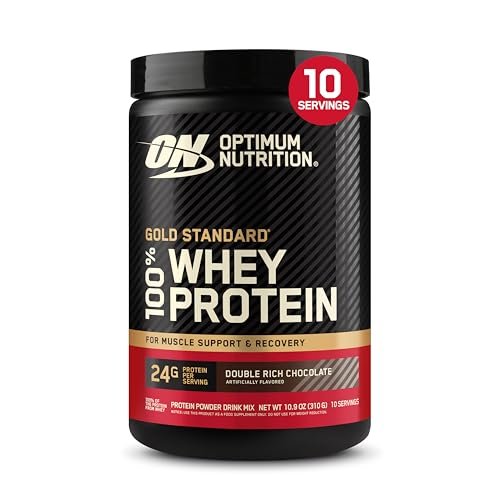 Optimum Nutrition Gold Standard 100% Whey Proteinpulver, Doppelt reichhaltige Schokolade, 0,68 Pfund (1er-Pack)