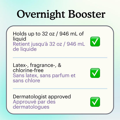 Because Overnight Booster Pads – Zusätzliche Saugfähigkeit für alle Inkontinenzslips, 22 Stück