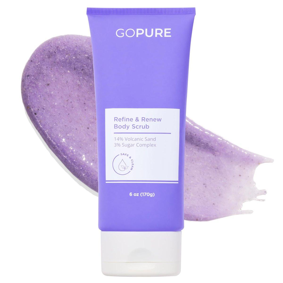 GOPURE Refine & Renew Body Scrub – Sanftes Körperpeeling für glatte, hydratisierte Haut – 170 g