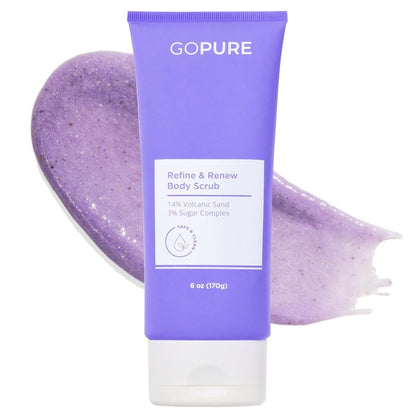 GOPURE Refine & Renew Body Scrub – Sanftes Körperpeeling für glatte, hydratisierte Haut – 170 g