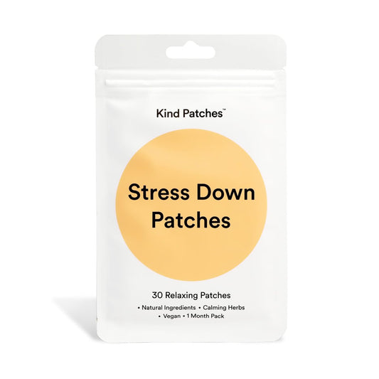 Kind Patches Stress Down Patches – Vitamin B12, Vitamin D3 & Ashwagandha Beruhigungsstreifen – Natürliche Inhaltsstoffe für tägliche Stressunterstützung – 30 Stück