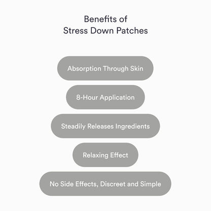 Kind Patches Stress Down Patches – Vitamin B12, Vitamin D3 & Ashwagandha Beruhigungsstreifen – Natürliche Inhaltsstoffe für tägliche Stressunterstützung – 30 Stück