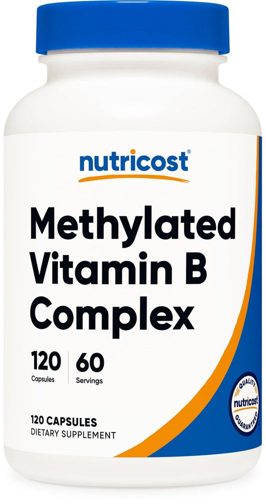 Nutricost Methyliertes Vitamin B Komplex 120 Kapseln - 60 Portionen, Glutenfrei
