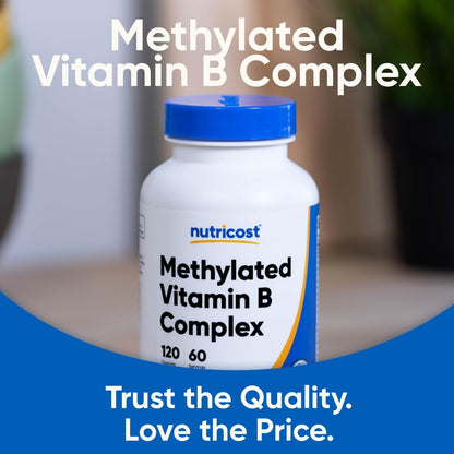 Nutricost Methyliertes Vitamin B Komplex 120 Kapseln - 60 Portionen, Glutenfrei
