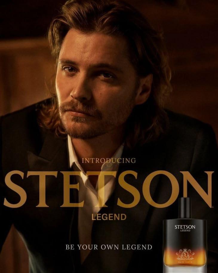 PureScents Stetson Black - Original Cologne für Männer - Maskuliner, holziger, dunkler und würziger Duft mit Noten von Sandelholz, Gewürzen und Wildleder - 100 ml