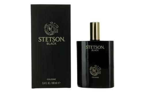PureScents Stetson Black - Original Cologne für Männer - Maskuliner, holziger, dunkler und würziger Duft mit Noten von Sandelholz, Gewürzen und Wildleder - 100 ml