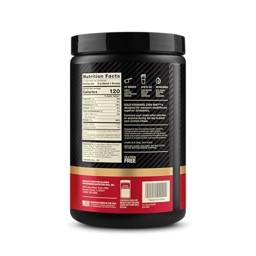 Optimum Nutrition Gold Standard 100% Whey Proteinpulver, Zimtschnecke, 0,68 kg (1er-Pack)