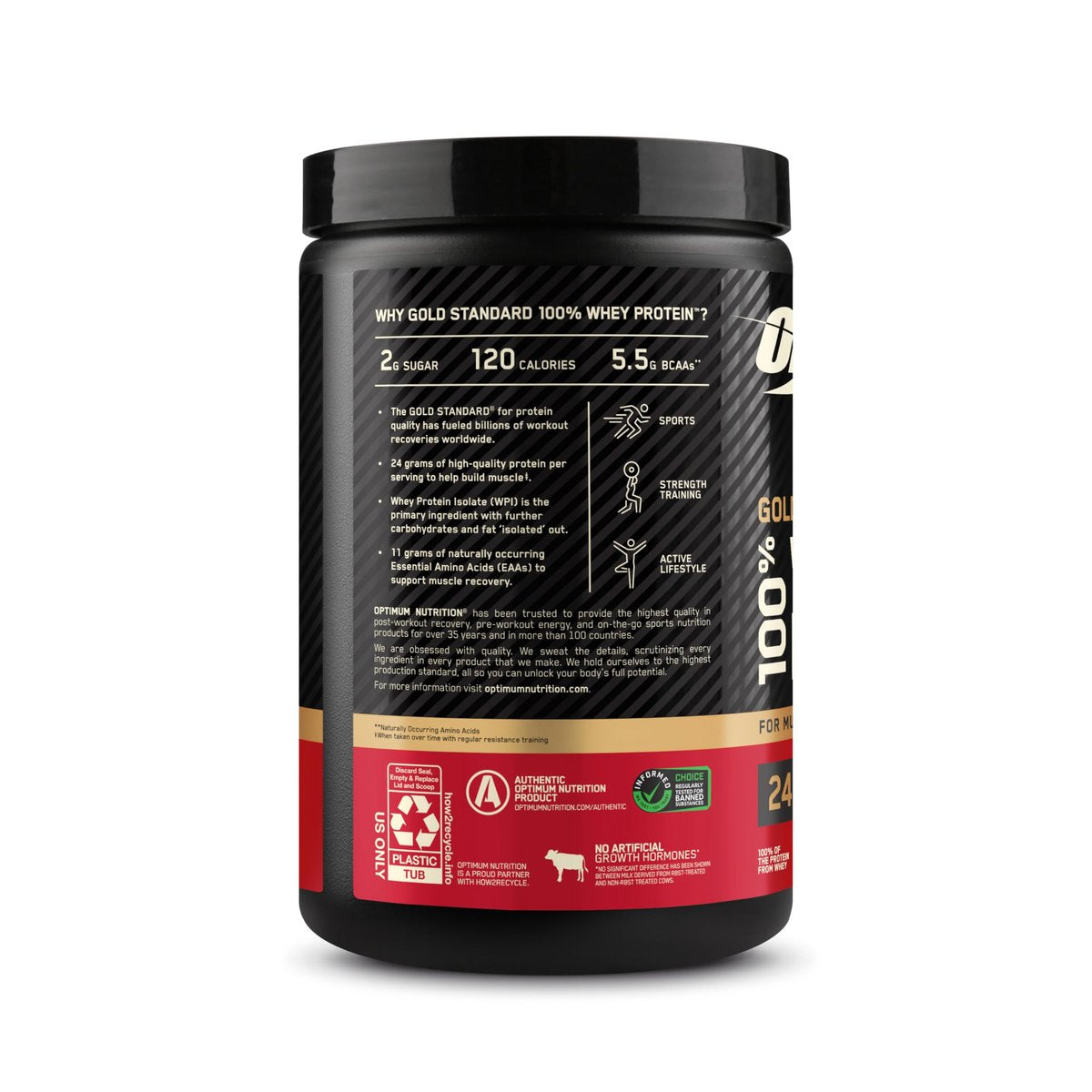 Optimum Nutrition Gold Standard 100% Whey Proteinpulver, Zimtschnecke, 0,68 kg (1er-Pack)