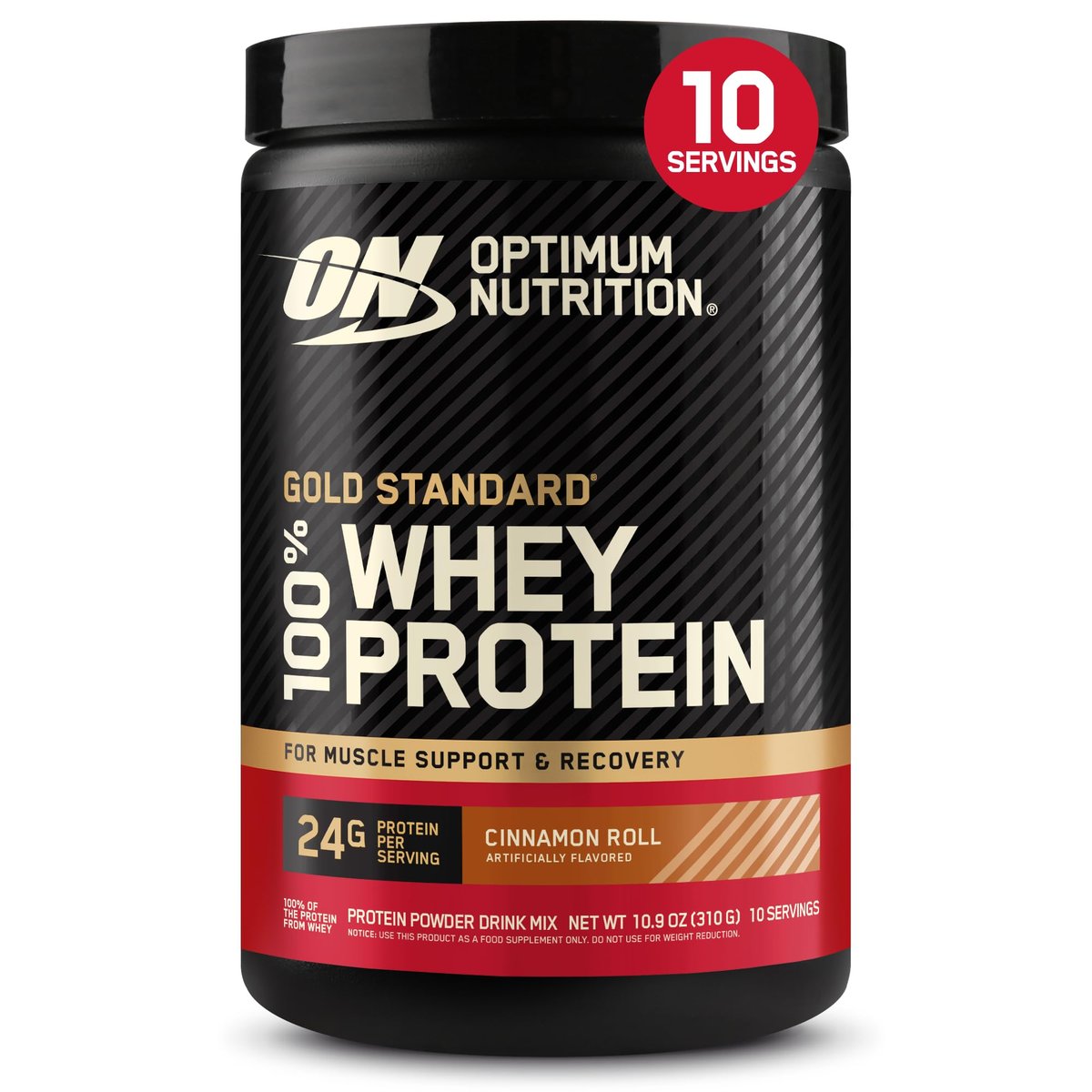 Optimum Nutrition Gold Standard 100% Whey Proteinpulver, Zimtschnecke, 0,68 kg (1er-Pack)