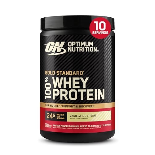 Optimum Nutrition Gold Standard 100% Whey Proteinpulver, Vanilleeis, 0,68 kg (1er Pack)