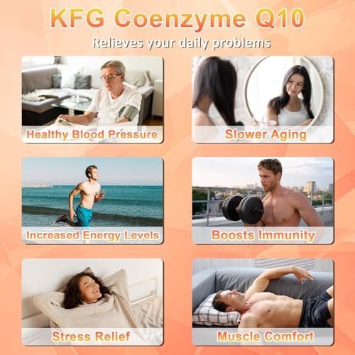 KFG CoQ10 200mg Weichkapseln – Coenzym Q10 für Herzgesundheit, Immunsystem & Zellenergie, glutenfrei