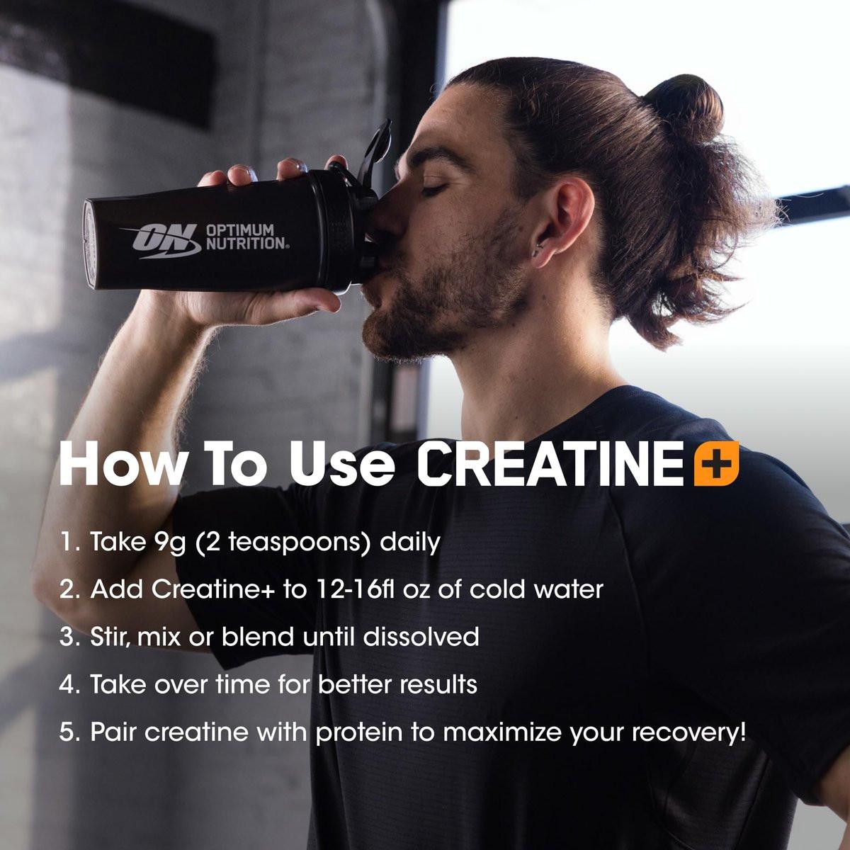 Optimum Nutrition Creatine Monohydrat Plus Pulver – Erdbeer-Pfirsich-Geschmack, Kreatin-Performance-Mischung mit Elektrolyten für Hydration, zusätzliche Vitamine, 40 Portionen, 360 g (Verpackung kann variieren)