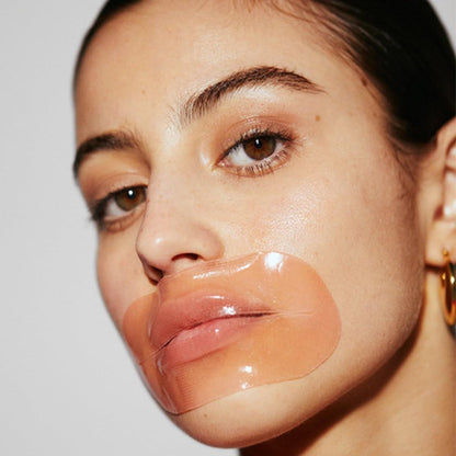 LOOPS Weekly Reset Hydrogel Korean Lip Mask – Super Hydrierende Maske für feuchtigkeitsspendende Lippen – Verjüngt und reduziert Anzeichen von Schwellungen – Lippenplumping-Maske – Kühlende und erfrischende Kollagen-Lippenmaske – 5 Stück