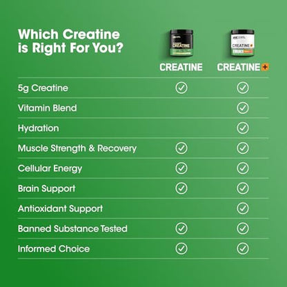 Optimum Nutrition Creatine Monohydrat Plus Pulver – Orangen-Passionsfrucht Geschmack, mit Elektrolyten & Vitaminen, 40 Portionen, 360 g