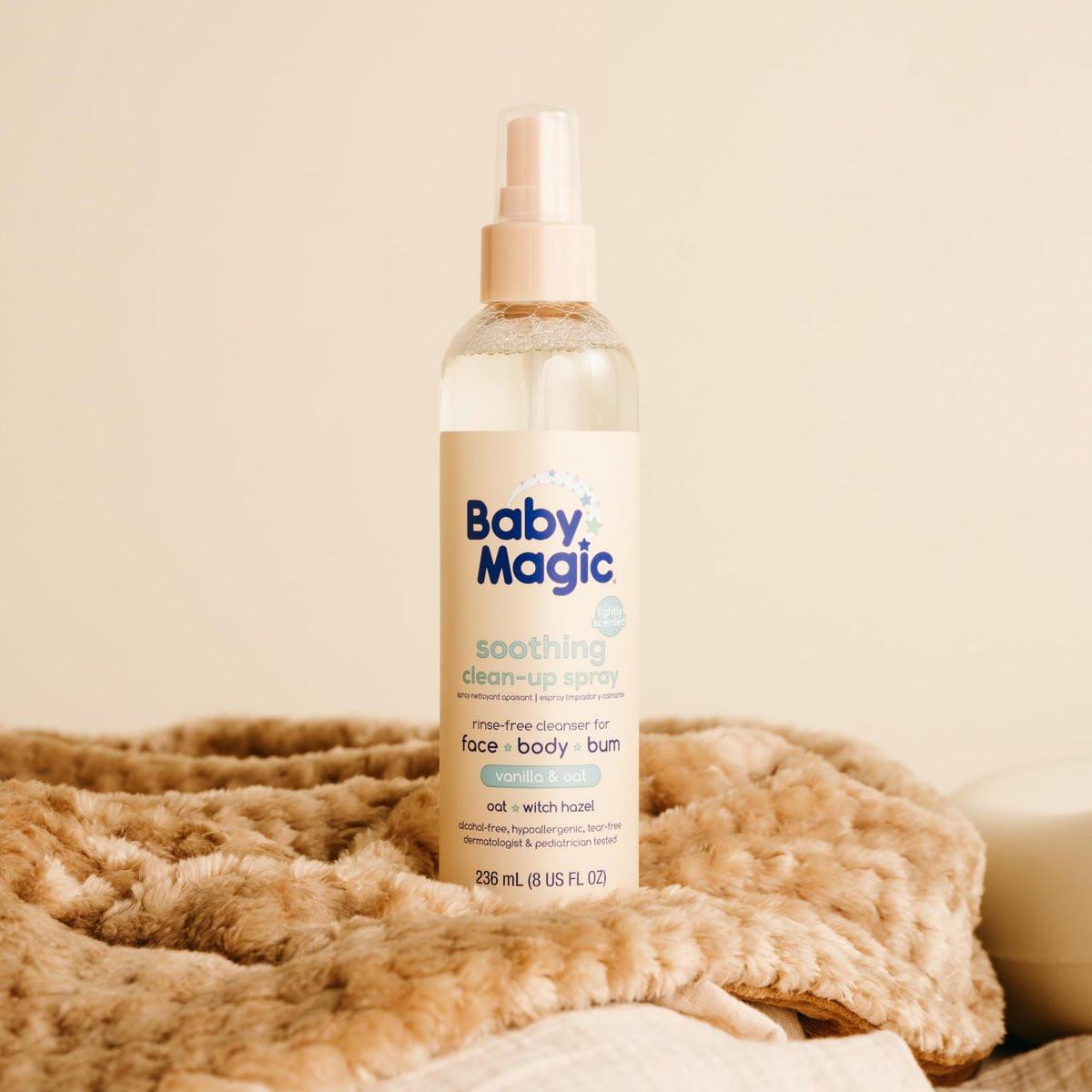 Baby Magic Beruhigender Reinigungsspray, Vanille & Hafer, Hypoallergen, 237 ml