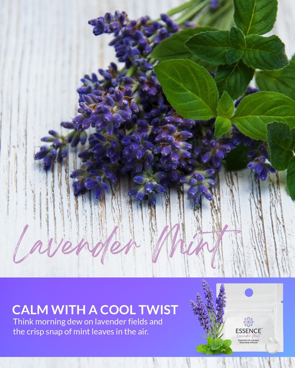 HONÉ Essence Aromatherapie Nasal-Diffuser – Lavendel-Minze Ätherisches Öl Nasenring Silikoninhalator für Stress- & Stimmungsunterstützung – Hergestellt in den USA & Reisefreundlich (3er-Pack)