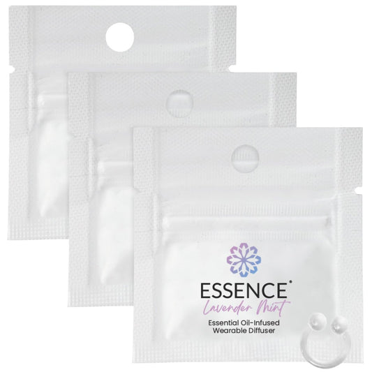 HONÉ Essence Aromatherapie Nasal-Diffuser – Lavendel-Minze Ätherisches Öl Nasenring Silikoninhalator für Stress- & Stimmungsunterstützung – Hergestellt in den USA & Reisefreundlich (3er-Pack)