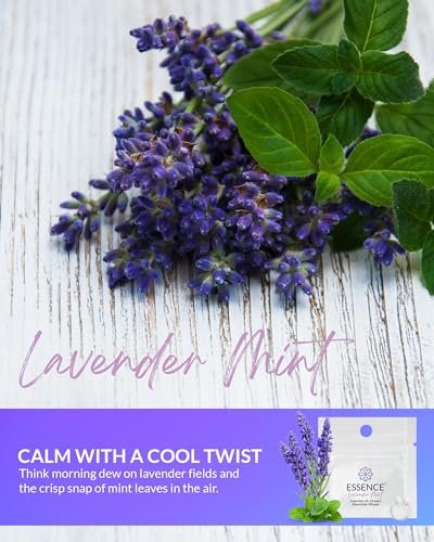 HONÉ Essence Aromatherapie Nasal-Diffuser – Lavendel-Minze Ätherisches Öl Nasenring Silikoninhalator für Stress- & Stimmungsunterstützung – Hergestellt in den USA & Reisefreundlich (3er-Pack)