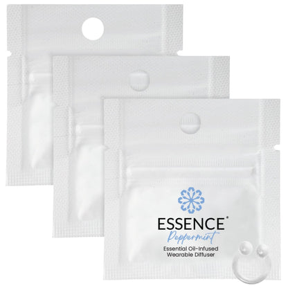 Essence Tragbarer Aromatherapie-Nasendiffusor – Pfefferminz-Öl-Nasenring-Silikon-Inhalator für Stress & Stimmung – Hergestellt in den USA & Reisefreundlich (3er-Pack)
