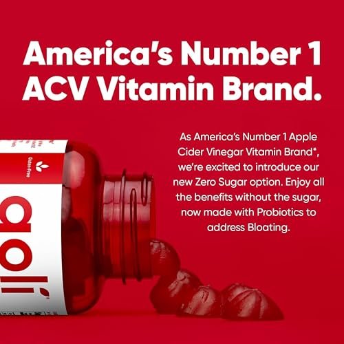 Goli Zero Sugar Apfelessig Gummis – ACV mit Vitamin B12 und Probiotika – Ohne Zuckeralkohole – Vegan, Keto-freundlich, Glutenfrei