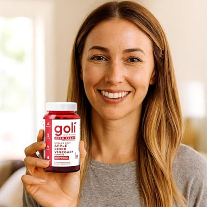 Goli Zero Sugar Apfelessig Gummis – ACV mit Vitamin B12 und Probiotika – Ohne Zuckeralkohole – Vegan, Keto-freundlich, Glutenfrei
