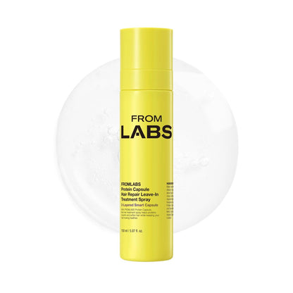 FROMLABS Protein Capsule Leave-In Treatment Spray – Leichter, feuchtigkeitsspendender Hitzeschutz-Mist (bis 220°C) für Frizz-Kontrolle & Spliss-Reparatur, farbsicher, feines Haar geeignet, 150 ml