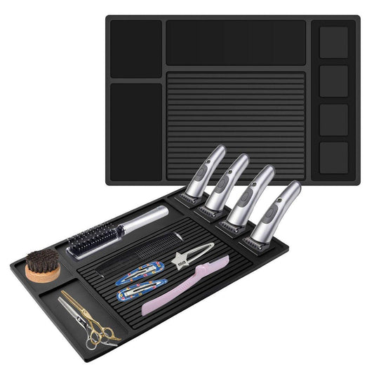 Adevar Magnetische Barber Matte für Haarschneidemaschinen, Friseur-Station-Organizer für Beauty-Tools, professionelle Anti-Rutsch-Matte
