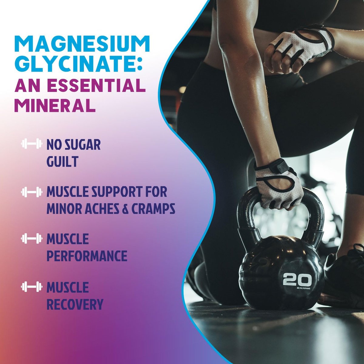 Magnesium Glycinat Gummis – Zuckerfrei – 100% chelatierte Magnesium Gummibärchen für maximale Aufnahme – für Schlafunterstützung & Herz-, Muskel- und Knochengesundheit – Sanft zum Magen, Traubengeschmack – 60 Gummis