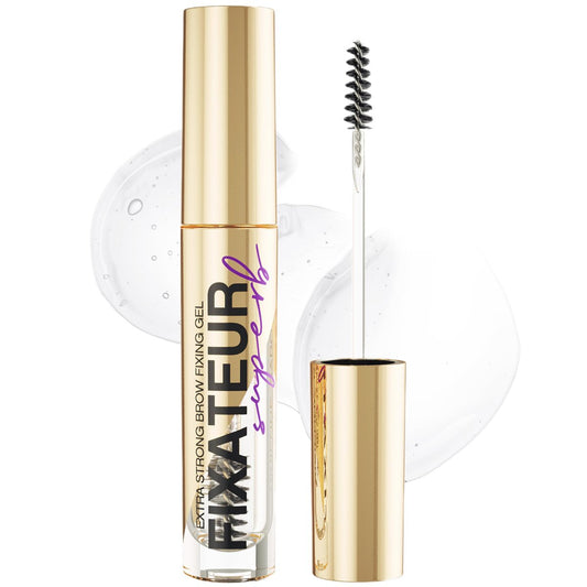 Vivienne Sabó Brow Gel Fixateur Superb – Klarer Augenbrauen-Gel für den ganzen Tag, wasserfest, Laminier-Look, Präzisionsbürste, leichte Textur, 0,2 fl oz