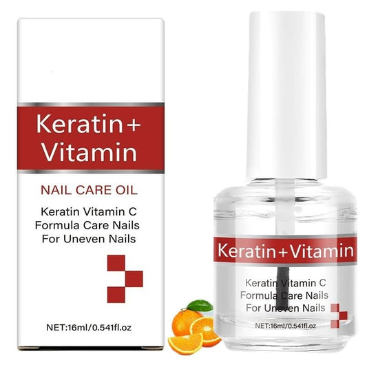 Keratin + Vitamin C Nagel- und Nagelhautöl – Stärkende Pflege für brüchige Nägel und trockene Nagelhaut, tiefenwirksame Feuchtigkeit für gesundes Nagelwachstum