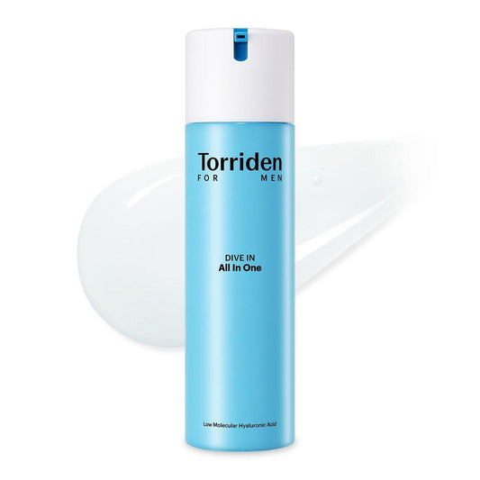Torriden DIVE IN FOR MEN All In One 200ml – Feuchtigkeitsspendende All-in-One-Gesichtspflege mit Hyaluronsäure, Panthenol und Allantoin für Männer