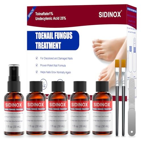 Nagelpilz Behandlung Extra Stark mit 25% Undecylensäure – 5er-Pack (5x30 ml) für beschädigte, verfärbte und verdickte Nägel