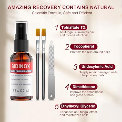 Nagelpilz Behandlung Extra Stark mit 25% Undecylensäure – 5er-Pack (5x30 ml) für beschädigte, verfärbte und verdickte Nägel