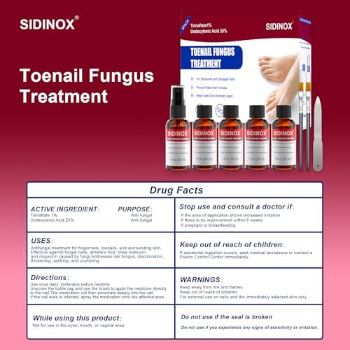 Nagelpilz Behandlung Extra Stark mit 25% Undecylensäure – 5er-Pack (5x30 ml) für beschädigte, verfärbte und verdickte Nägel