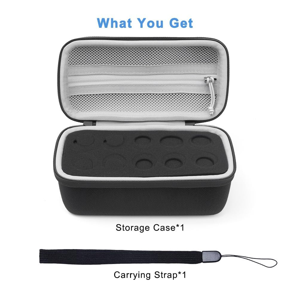 Krypthos 10 Slots Insulin Vial Protector Case – Insulin-Vial-Organizer-Tasche für Diabetiker, kompatibel mit 1ml, 3ml, 5ml und 10ml Vials, Insulin-Aufbewahrungsetui für Kühlschrank, ohne Kühlakku – Schwarz