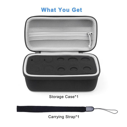 Krypthos 10 Slots Insulin Vial Protector Case – Insulin-Vial-Organizer-Tasche für Diabetiker, kompatibel mit 1ml, 3ml, 5ml und 10ml Vials, Insulin-Aufbewahrungsetui für Kühlschrank, ohne Kühlakku – Schwarz