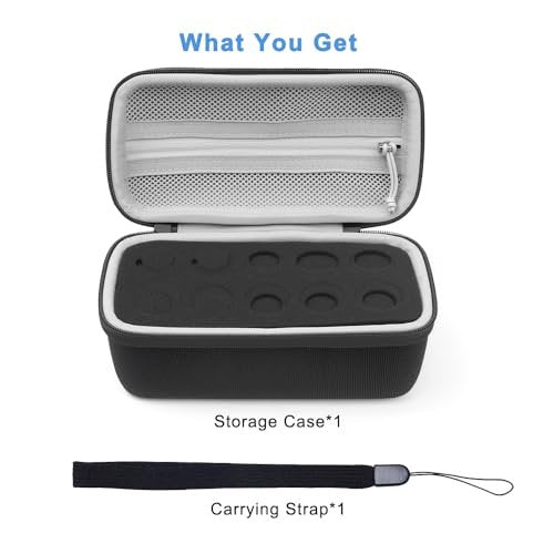 Krypthos 10 Slots Insulin Vial Protector Case – Insulin-Vial-Organizer-Tasche für Diabetiker, kompatibel mit 1ml, 3ml, 5ml und 10ml Vials, Insulin-Aufbewahrungsetui für Kühlschrank, ohne Kühlakku – Schwarz