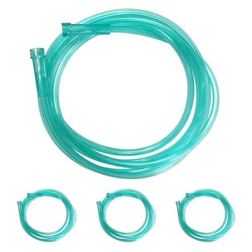 DWCHECK 3er-Pack Sauerstoffschlauch, 2,1 m grüner knickfester Sauerstoffversorgungsschlauch, nicht abknickend, langlebig, universelle Schnittstelle, einzeln verpackt